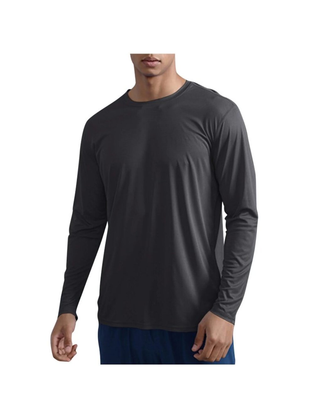 Men’s Large Black Long Sleeve Workout Shirt Athletic Performance NWT